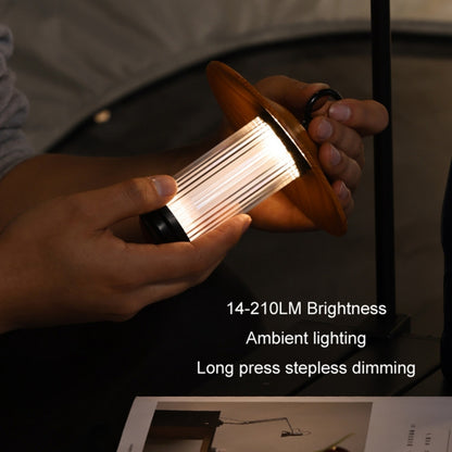 Outdoor Camping Light USB Rechargeable Lantern Lamp Kit with Base and Lampshade