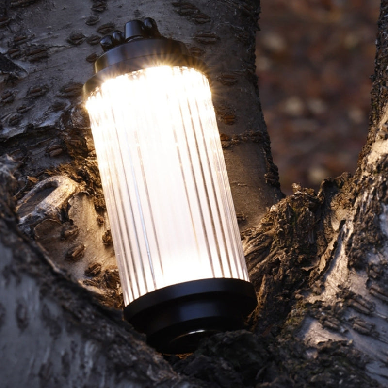 Outdoor Camping Light USB Rechargeable Lantern Lamp Kit with Base and Lampshade