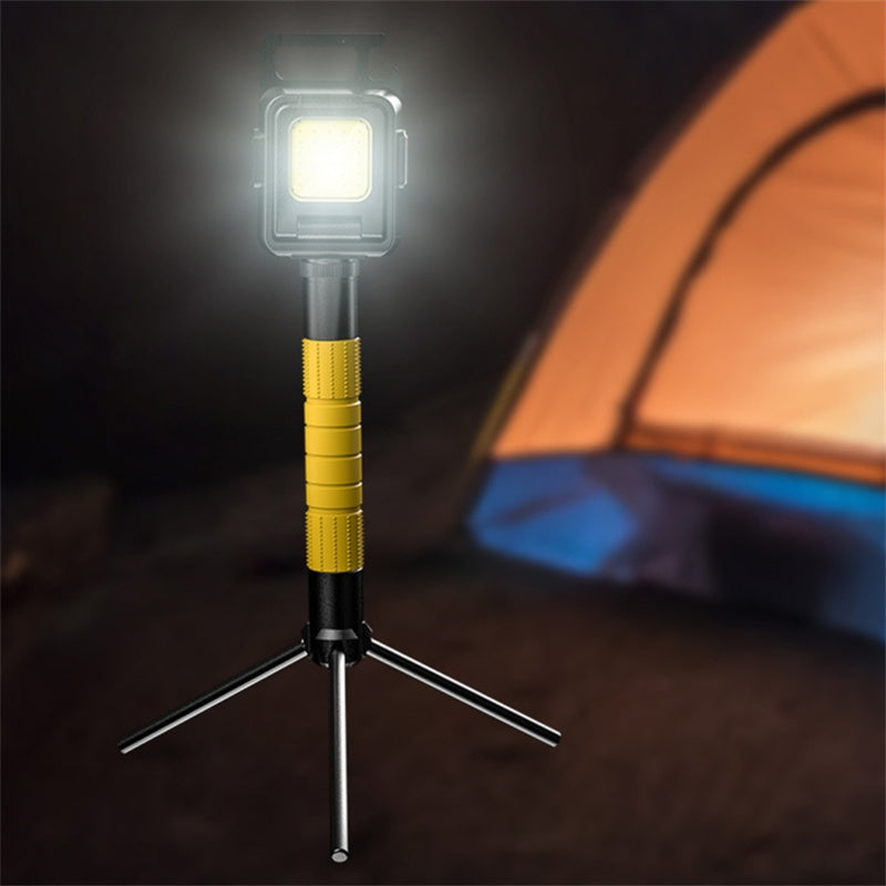 Double-Sided COB Camping Light White-Light Mini Lamp 800mAh Portable Keychain Light with Tripod Stand