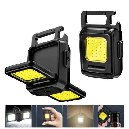 Double-Sided COB Camping Light White-Light Mini Lamp 800mAh Portable Keychain Light with Tripod Stand