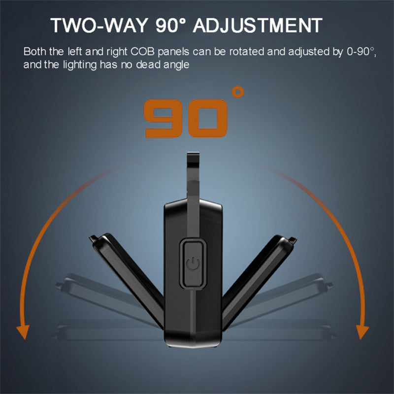 Double-Sided COB Camping Light White-Light Mini Lamp 800mAh Portable Keychain Light with Tripod Stand