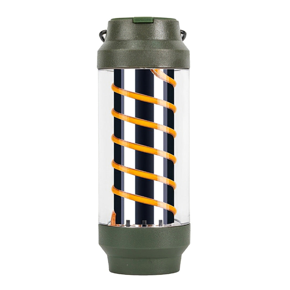 Rechargeable Outdoor Camping Spiral Light Waterproof Tent Lantern Hanging Lamp