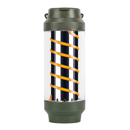 Rechargeable Outdoor Camping Spiral Light Waterproof Tent Lantern Hanging Lamp
