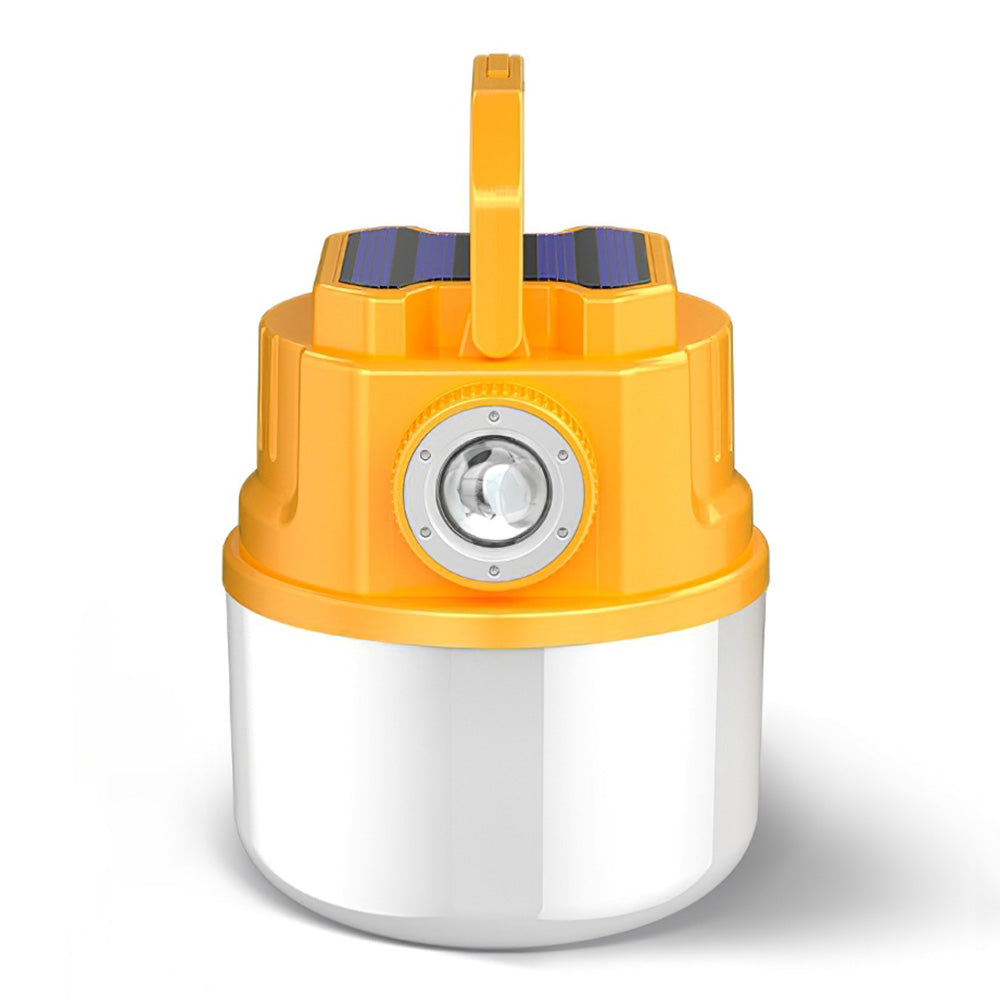 C51 Multi-Functional Solar Power Camping Light with Indicator Zoomable IPX6 Waterproof Flashlight Tent Lamp (No Output)