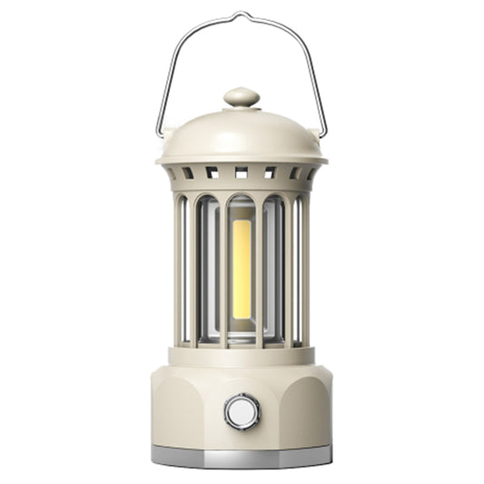 Battery Powered Tent Hanging Light Lantern Lamp Retro Style COB Camping Hiking Light, Size: L