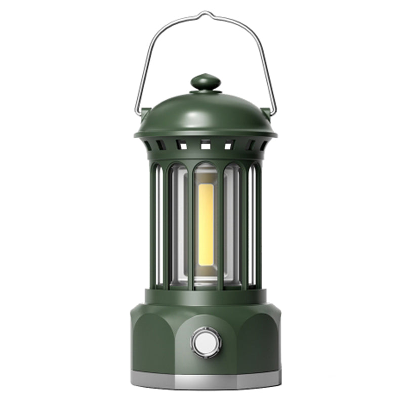 Battery Powered Tent Hanging Light Lantern Lamp Retro Style COB Camping Hiking Light, Size: L