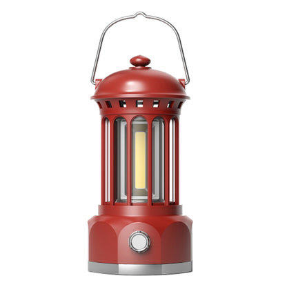 Battery Powered Tent Hanging Light Lantern Lamp Retro Style COB Camping Hiking Light, Size: L