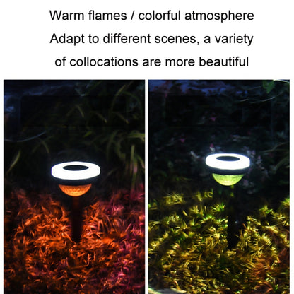 JG04803 Outdoors Solar Dynamic Flame Lamp Garden Ground Lamp Landscape Lighting