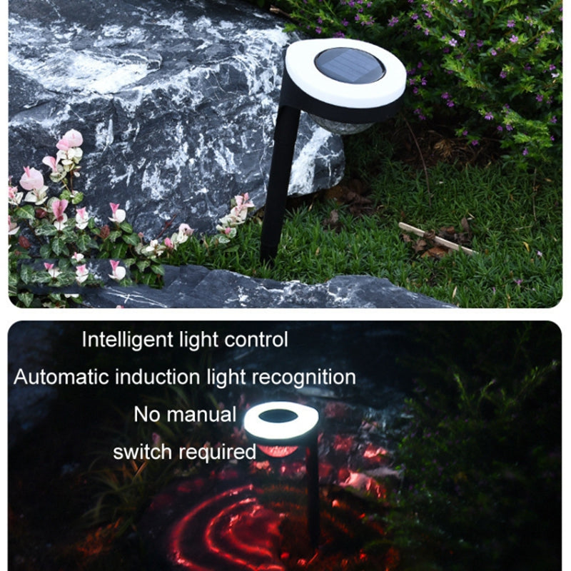 JG04803 Outdoors Solar Dynamic Flame Lamp Garden Ground Lamp Landscape Lighting