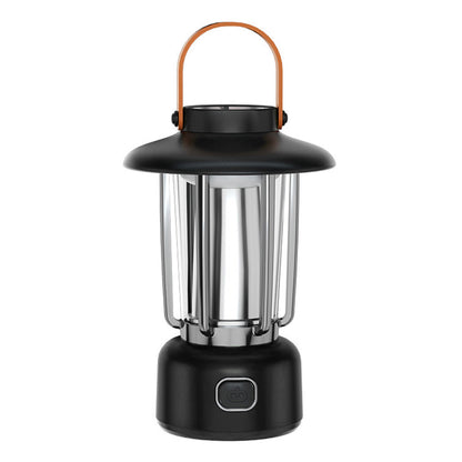 Portable Vintage Metal+Plastic Tent Lantern Rechargeable Garden Yard Hanging Lamp Camping LED Light