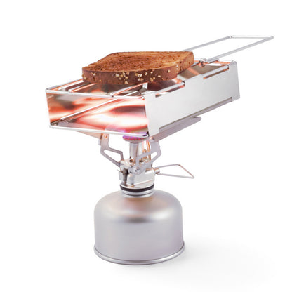 Stainless Steel Foldable Toaster Plate Portable Outdoor Camping Bread Grill (BPA Free, No FDA Certificate)
