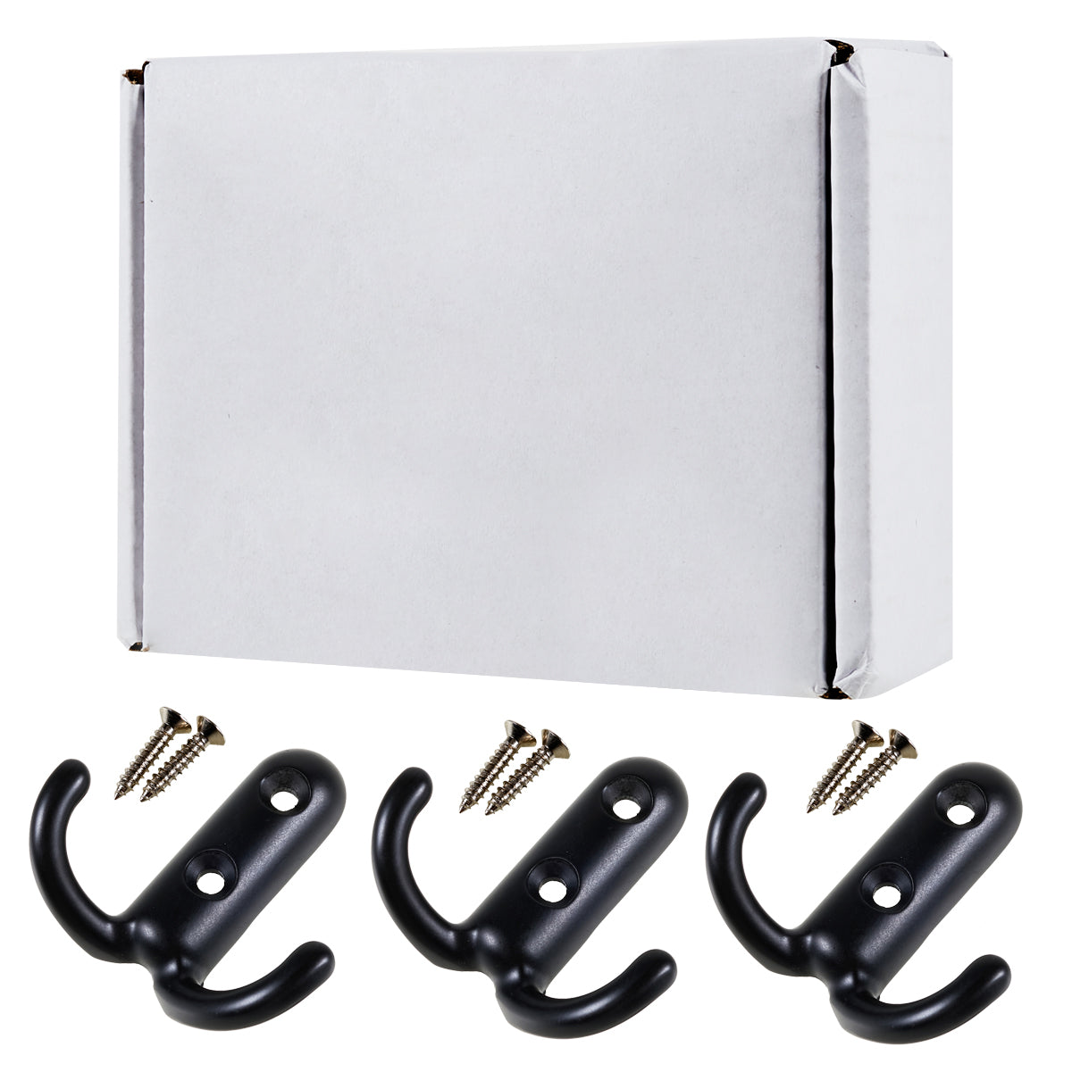 3Pcs / Set Vintage Zinc Alloy Hanger Door Hook Bedroom Wall Hook Rack for Clothes Coat Hat Bag