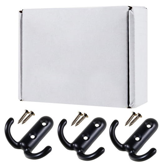 3Pcs / Set Vintage Zinc Alloy Hanger Door Hook Bedroom Wall Hook Rack for Clothes Coat Hat Bag