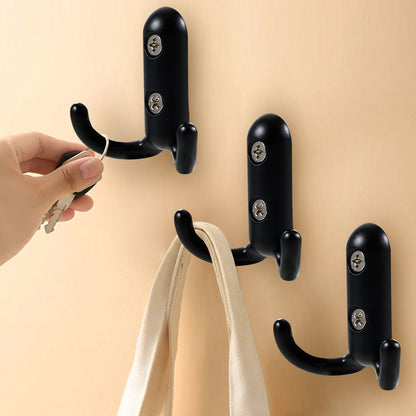 3Pcs / Set Vintage Zinc Alloy Hanger Door Hook Bedroom Wall Hook Rack for Clothes Coat Hat Bag