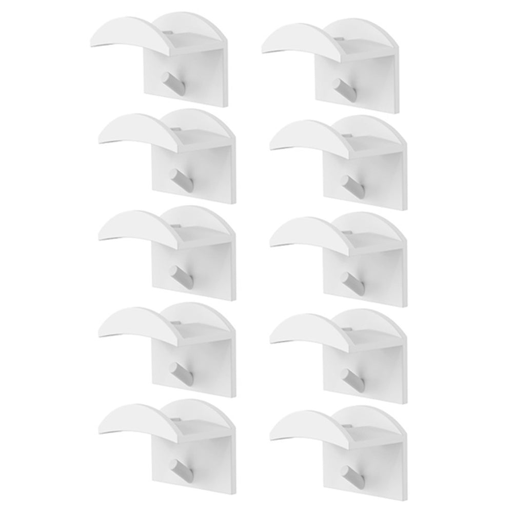 10Pcs Adhesive Hat Hook for Baseball Cap Plastic Minimalist Wall Mount Holder Hanger Rack