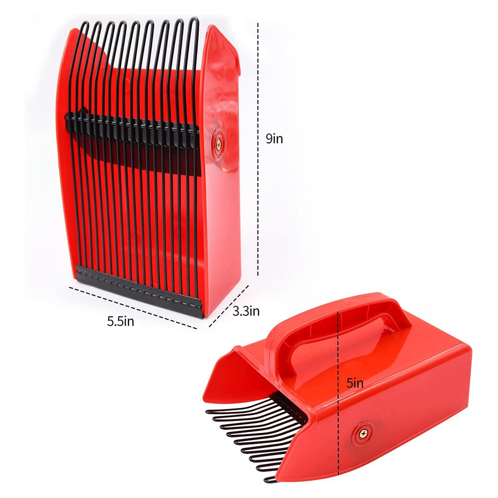 Berry Picker Blueberry Lingonberry Scoop Metal Comb Ergonomic Handle Design Berry Picking Rake Tool (BPA Free, No FDA Certificate)
