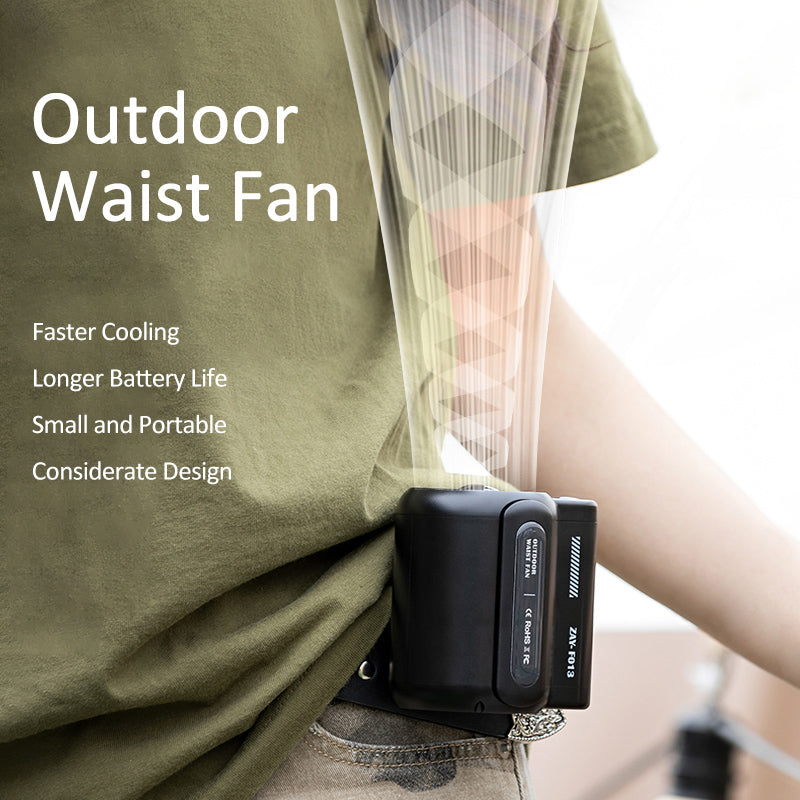 F013 Portable Mini USB Rechargeable Cooling Fan Summer Handheld Belt Hanging Clip Fan (CE Certified)