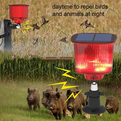 N911R Solar Birds / Animals Repeller Solar Recording Timer Sound and Light Alarm