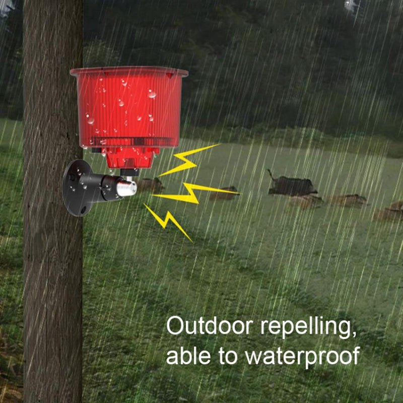 N911R Solar Birds / Animals Repeller Solar Recording Timer Sound and Light Alarm
