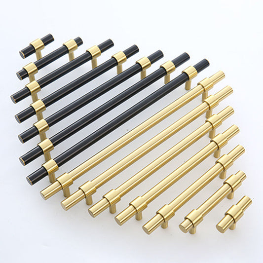 Brass Cabinet Pulls Solid Modern Drawer Handles 25mm Screw Hardware Pulls, Single Hole, 50mm Length