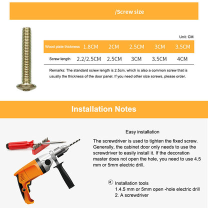 Brass Cabinet Pulls Solid Modern Drawer Handles 25mm Screw Hardware Pulls, Single Hole, 50mm Length
