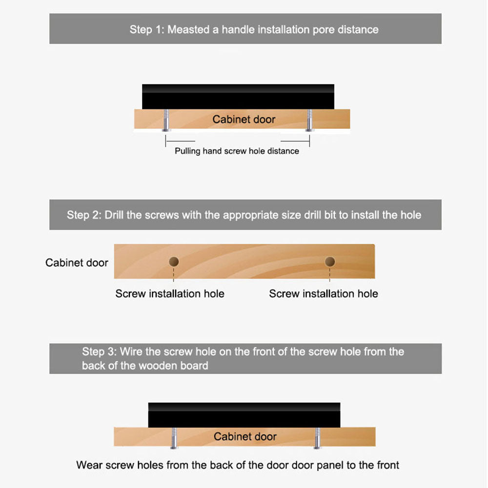 Brass Cabinet Pulls Solid Modern Drawer Handles 25mm Screw Hardware Pulls, Single Hole, 50mm Length