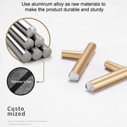 YIJIA Aluminum Alloy Wardrobe Handle Cabinet Pull Handle for Furniture Drawer Cupboard, 22mm Screw