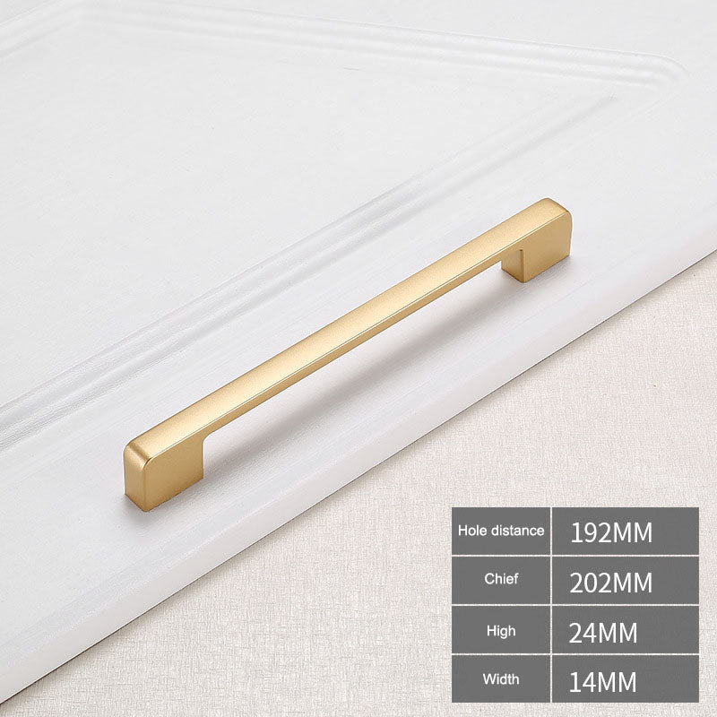 YIJIA Kitchen Cabinet Handle Solid Aluminum Alloy Furniture Wardrobe Drawer Pull Handle, 22mm Screw