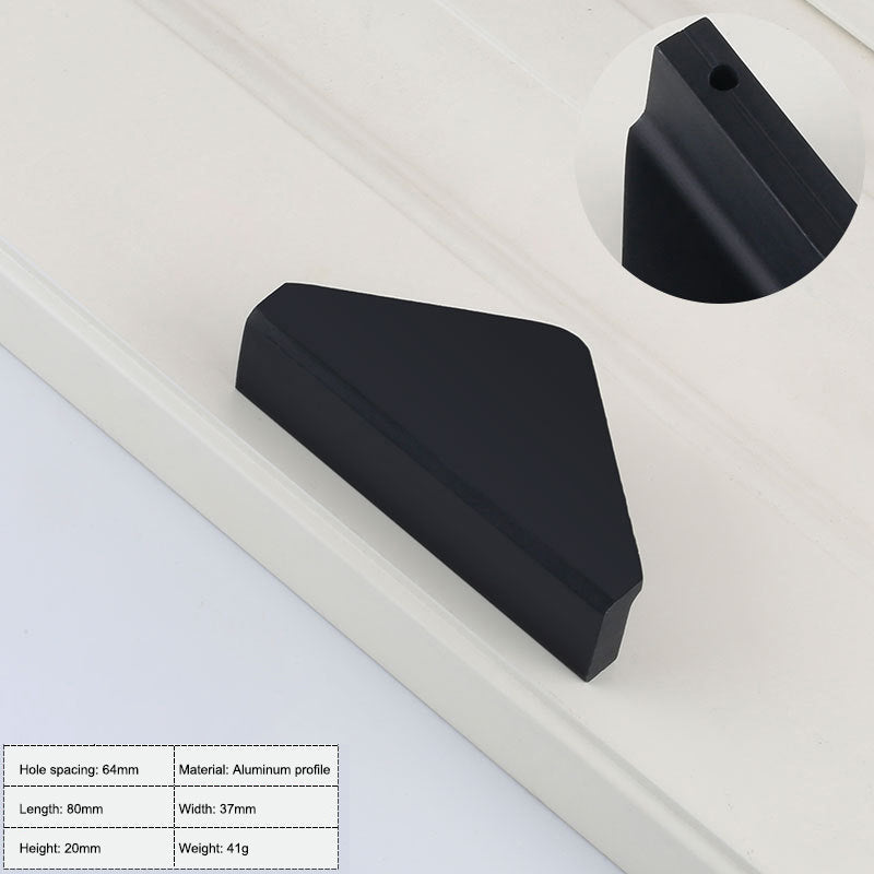 Modern Cabinet Door Pull Handle Closet Wardrobe Knob Furniture Handle with 22mm Screw