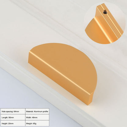 Wardrobe Knob Furniture Handle Modern Cabinet Closet Door Pull Handle with 22mm Screw