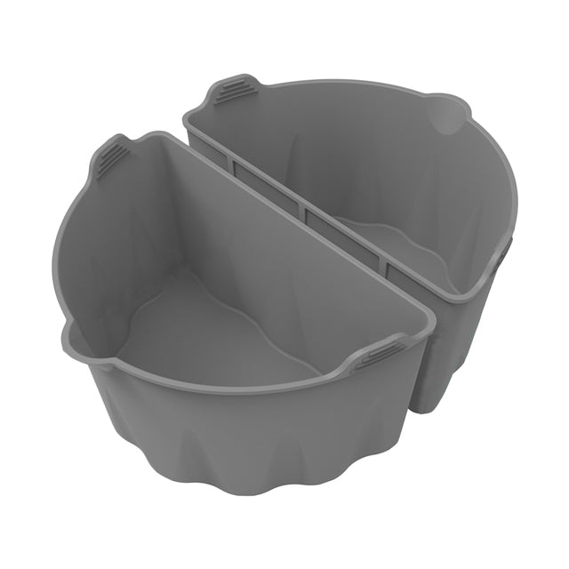 2Pcs Slow Cooker Divider Liners for 6-7 Quart Slow Cookers Reusable Silicone Inserts (BPA-Free, No FDA Certificate)