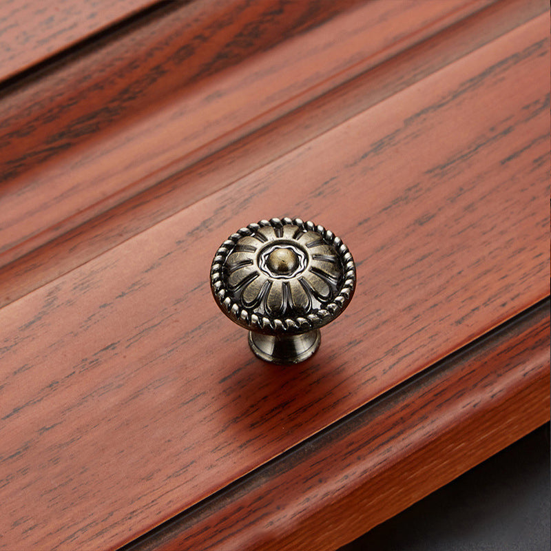 Retro Zinc Alloy Furniture Pull Handle Cabinet Drawer Wardrobe Door Handle Home Decor, 22mm Screw