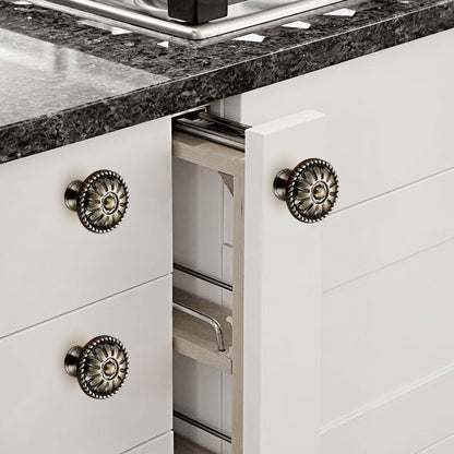 Retro Zinc Alloy Furniture Pull Handle Cabinet Drawer Wardrobe Door Handle Home Decor, 22mm Screw