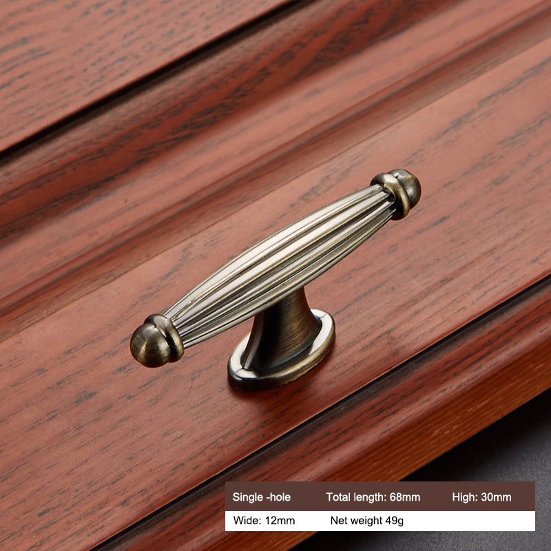 Retro Zinc Alloy Furniture Pull Handle Cabinet Drawer Wardrobe Door Handle Home Decor, 22mm Screw