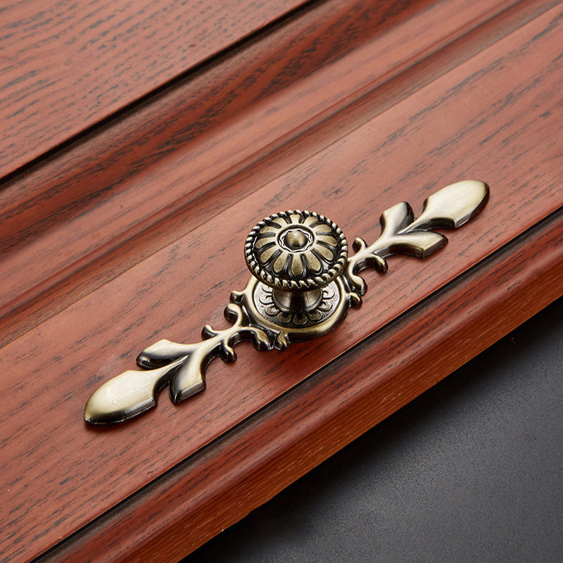 Retro Zinc Alloy Furniture Pull Handle Cabinet Drawer Wardrobe Door Handle Home Decor, 22mm Screw