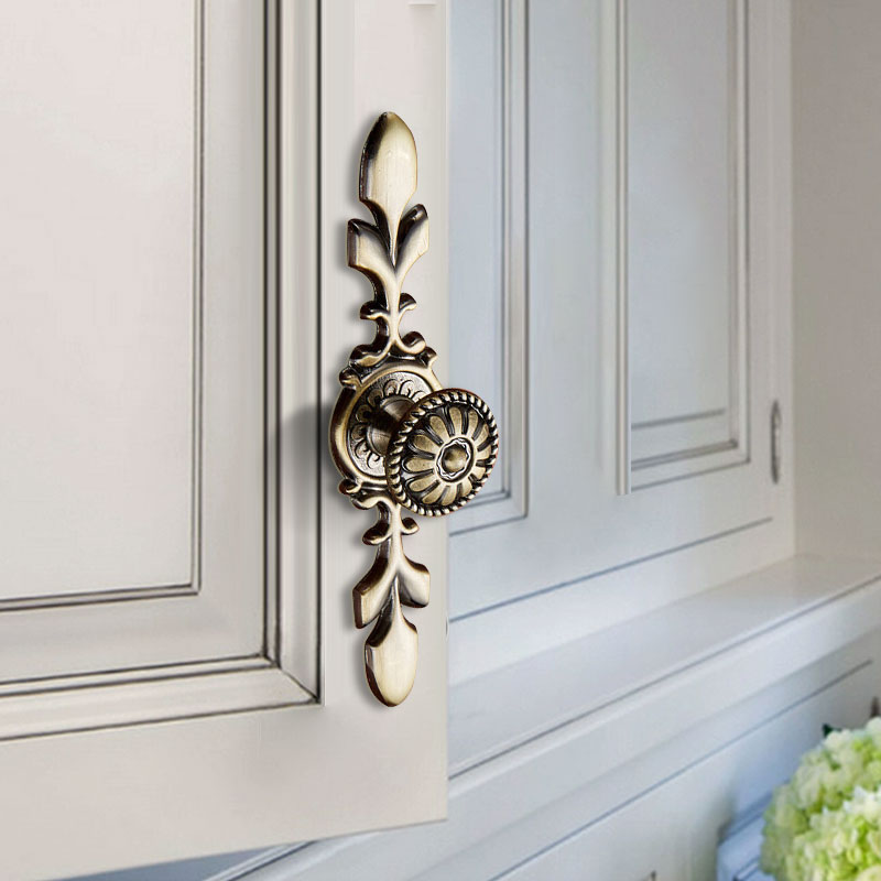 Retro Zinc Alloy Furniture Pull Handle Cabinet Drawer Wardrobe Door Handle Home Decor, 22mm Screw