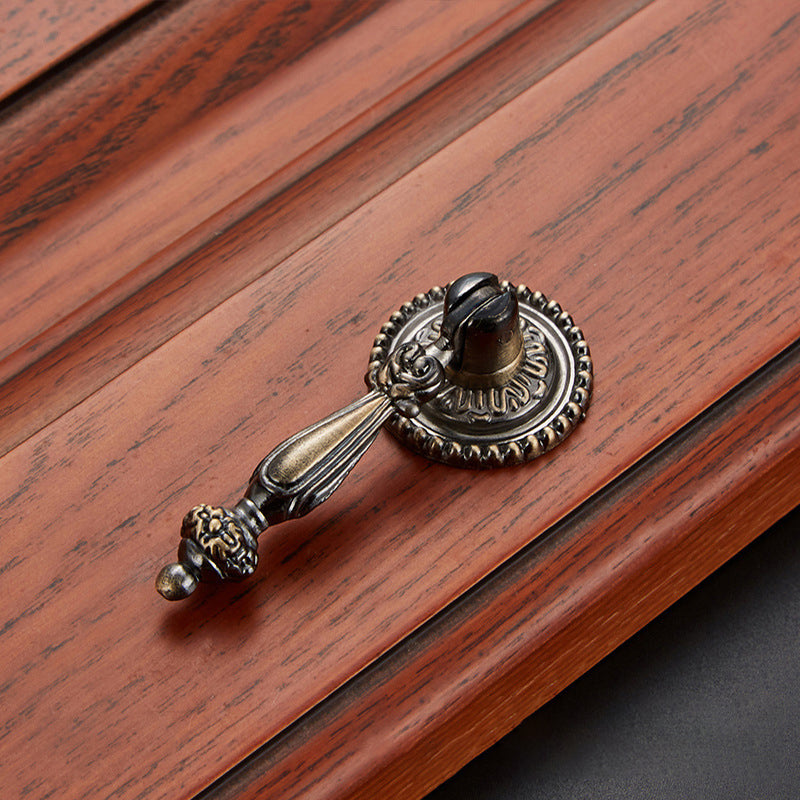 Retro Zinc Alloy Furniture Pull Handle Cabinet Drawer Wardrobe Door Handle Home Decor, 22mm Screw