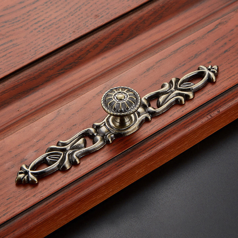 Retro Zinc Alloy Furniture Pull Handle Cabinet Drawer Wardrobe Door Handle Home Decor, 22mm Screw