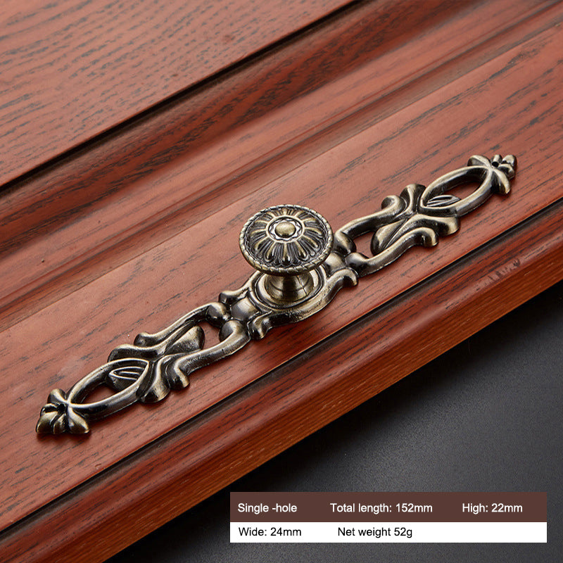 Retro Zinc Alloy Furniture Pull Handle Cabinet Drawer Wardrobe Door Handle Home Decor, 22mm Screw