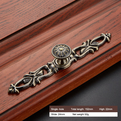 Retro Zinc Alloy Furniture Pull Handle Cabinet Drawer Wardrobe Door Handle Home Decor, 22mm Screw