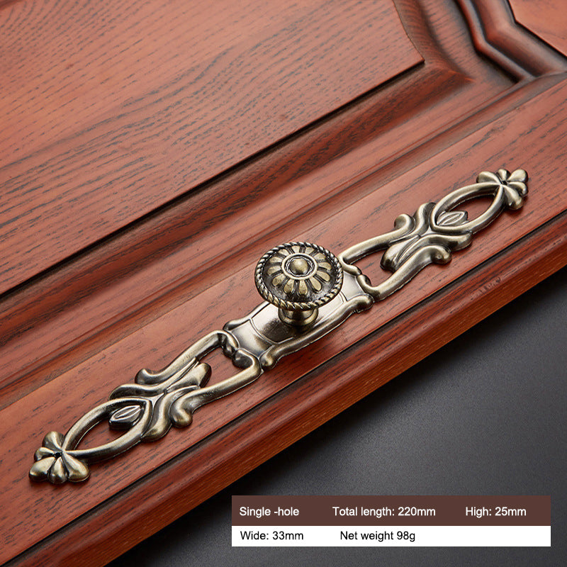 Retro Zinc Alloy Furniture Pull Handle Cabinet Drawer Wardrobe Door Handle Home Decor, 22mm Screw