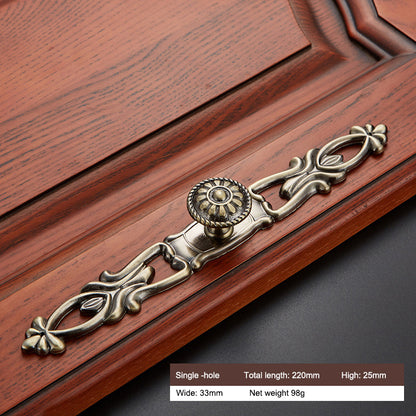 Retro Zinc Alloy Furniture Pull Handle Cabinet Drawer Wardrobe Door Handle Home Decor, 22mm Screw