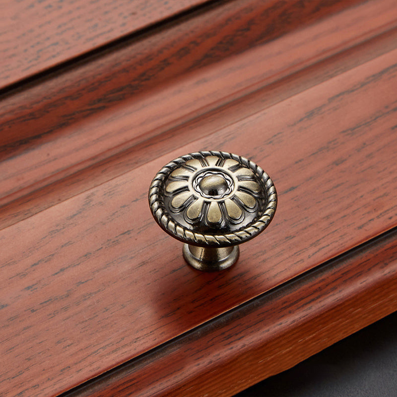 Retro Zinc Alloy Furniture Pull Handle Cabinet Drawer Wardrobe Door Handle Home Decor, 22mm Screw