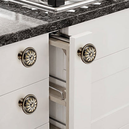 Retro Zinc Alloy Furniture Pull Handle Cabinet Drawer Wardrobe Door Handle Home Decor, 22mm Screw
