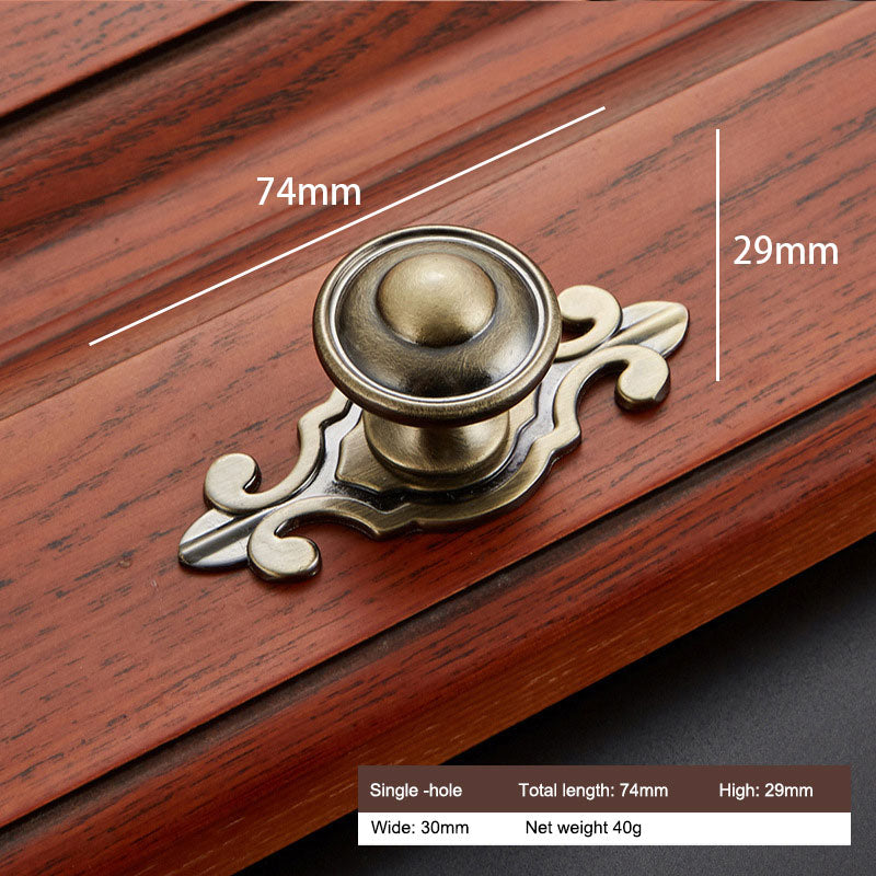 Retro Zinc Alloy Furniture Pull Handle Cabinet Drawer Wardrobe Door Handle Home Decor, 22mm Screw