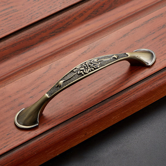 Furniture Door Pull Handle Retro Zinc Alloy Cabinet Drawer Wardrobe Handle, 22mm Screw