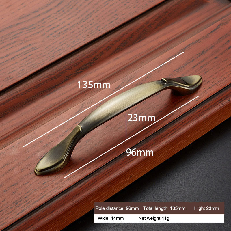 Furniture Door Pull Handle Retro Zinc Alloy Cabinet Drawer Wardrobe Handle, 22mm Screw