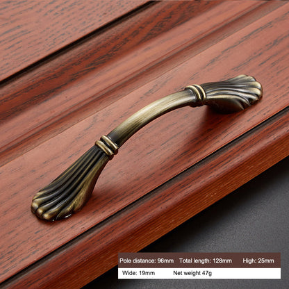 Furniture Door Pull Handle Retro Zinc Alloy Cabinet Drawer Wardrobe Handle, 22mm Screw