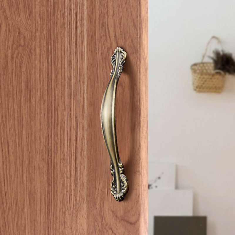 Furniture Door Pull Handle Retro Zinc Alloy Cabinet Drawer Wardrobe Handle, 22mm Screw
