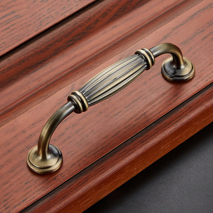 Furniture Door Pull Handle Retro Zinc Alloy Cabinet Drawer Wardrobe Handle, 22mm Screw